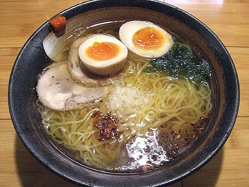 鶏塩らーめん+味付玉子